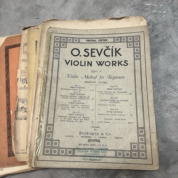 Lot of VINTAGE Violin Music Books - Method, Instruction, Sheet Music + MORE - Picture 1 of 3